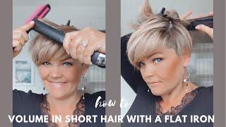 How to volume up short hair with a Flat Iron  SALIRASA 2022