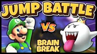 Mario Jump Battle  Halloween Brain Break  Just Dance  Freeze Dance  Matthew Wood