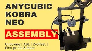 3D Printer Anycubic Kobra Neo Assembly - From the box to the first print