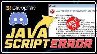 FIX Discord JavaScript Error  A Fatal JavaScript Error Occurred Windows 1110