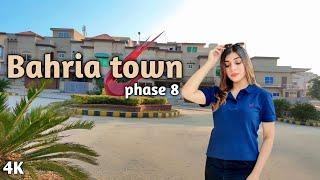 walking in the bahria town Rawalpindi - phase 8 sector D 2022 4K