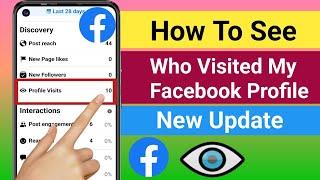 How To See Who Visited My Facebook Profile 2024 Profile Visits On Facebook