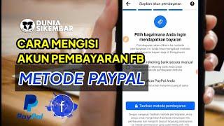 CARA ISI AKUN PEMBAYARAN FACEBOK MENGGUNAKAN PAYPAL