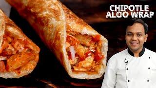 CRUNCHY ALOO WRAP - Chipotle Potato Roll  Work From Home Recipes - CookingShooking