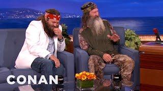 Duck Commanders Phil and Willie Robertson Interview  CONAN on TBS
