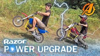 Giving Razor MX650 Electric Dirt Bike a MASSIVE Power Upgrade 38 MPH