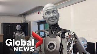 Human-like robot wakes up as UK company unveils android Ameca