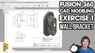 Fusion 360 MODELING EXERCISE - Creating a Wall Bracket