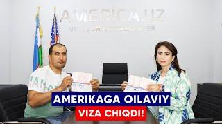 KONSUL BIZGA DEYARLI SAVOL BERMADI AQSHGA OILAVIY VIZA OLGAN MIJOZIMIZ BILAN SUHBAT