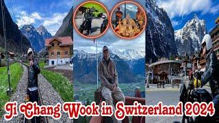 Ji Chang Wooks Swiss Vacay From Snow Clad Peaks to Biking Adventures a Serene Escape ️