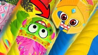 Wormate.io 1 Tiny Invasion Worm  vs. Giant Worms Wormate io Best Trolling Gameplay Ever #418