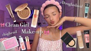 Douglas Haul + Clean Girl Makeup Look mit Highend Makeup schminken  #douglas #haul #highend