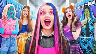 Бедная Девушка Попала в Школу Monster High Я Притворяюсь Богатой Ради Популярности