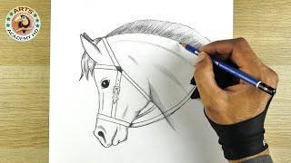 how to draw horse drawing easy step by step  drawing  dibujo   رسم سهل للمبتدئين  رسم حصان