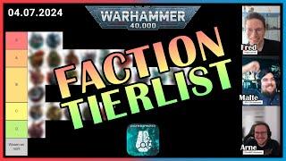 Neue Tierliste für Pariah Nexus Missionen & Balance Dataslate  #new40k Faction Tierlist 04.07.2024