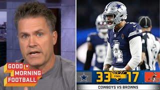 GMFB  Dak Prescott has proven hes worth that money - Kyle Brandt on Cowboys destroy Browns 33-17