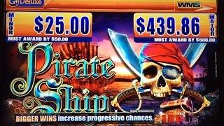 WMS Pirate Ship Slot Machine Jackpot
