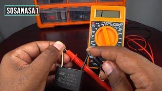 how to test this Fan capacitor  condenser using a digital multimeter New quickly Method