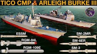NEW Modernized US Warships Tico CMP & Arleigh Burke III ESSM SM-3 SM-6 & more  DCS
