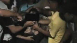 Horrifying footage Girl molested by gang in India