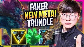 FAKER TRIES NEW META TRUNDLE MID - T1 Faker Plays Trundle MID vs Aurora  Bootcamp 2024