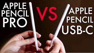 Apple Pencil Pro Vs Apple Pencil USB-C Comparison Review