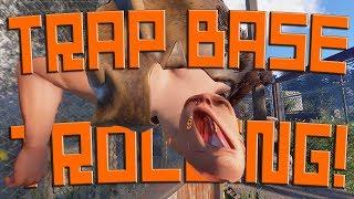 TRAP BASE DEFENDS Against a SALTY ZERG - Rust Trap Base Trolling