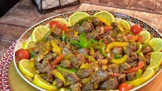 للحصول على الذ وأطيب معلاق مقلي تابعو الفيديو مع طريقة التنظيف   السودة_الكبده .. Lamb sling