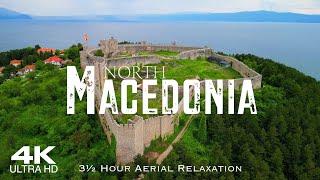 NORTH MACEDONIA  Македонија 2024  4K Drone Aerial 4K Relaxation Film Piano Study Скопје