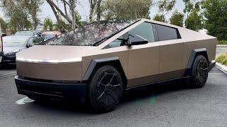 You can order a Tesla Cybertruck in Satin Rose Gold