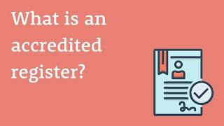 What is an accredited register?