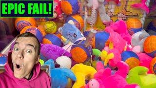 GIANT CLAW MACHINE EPIC FAIL