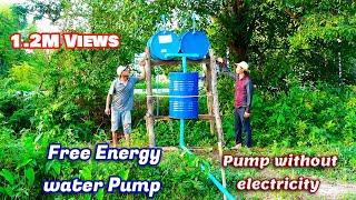 Free Energy water pump for Corn farm  Pump without electricity Strong Pump Triple Tank