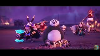 Castle Clash x DreamWorks Po Sits on Enemy Tank