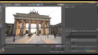 Cinema 4D TUTORIAL 3D-Kamera kalibrieren für Fotos - GERMAN VOICE