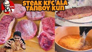 BIKIN STEAK KFC PAKE DAGING PREMIUM ALA TANBOY KUN