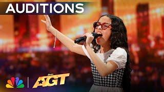 Early Release Mia Soleil Sanchez Sings Happier Than Ever by Billie Eilish  Auditions  AGT 2024