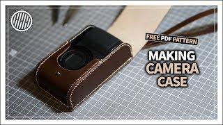 Leather Craft Making a handmade leather camera case  Free PDF Pattern