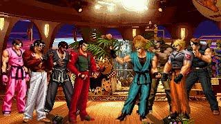 KOF Mugen Memorial  Kim & Robert Team vs Ryo & Ralf Team  4vs4 