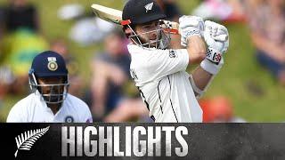 Williamson and Taylor Give NZ Lead  FULL HIGHLIGHTS  BLACKCAPS v India  1st Test - Day 2 2020