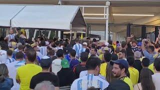 Copa America final between Argentina and Colombia delayed after crowd issues