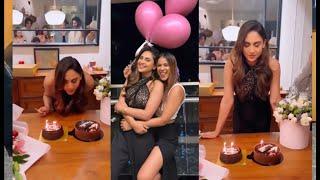 Krystle Dsouza celebrated her birthday with friends.