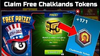 Claim Free 150+ Chalklands Tokens in 4th of July Champion Box 8 Ball Pool