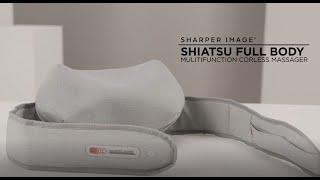 Sharper Image Multi Function Shiatsu Full Body Cordless Massager - Available Now at Shaver Shop