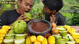 RUJAK BUAH SEGAR BIKIN NGECES KEDONGDONG + JAMBU KRISTAL + NANAS MADU + SAMBEL GULA TERASI