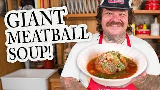 Cozy Giant Meatball Minestrone Soup  Soups Salads Sandwiches