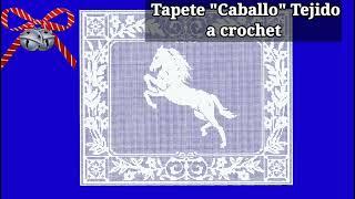 PATRON GRÁFICO CABALLO Para crochet TECNICA FILET