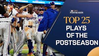 The Top 25 Plays of the 2023 Postseason Legendary homers incredible catches and more