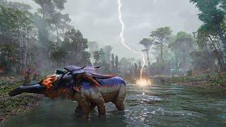 Walking in HEAVY Thunderstorm in AVATAR Frontiers of Pandora