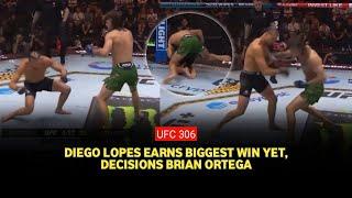 UFC 306 results Diego Lopes batters Brian Ortega with a barrage of hard punches for 3 rounds